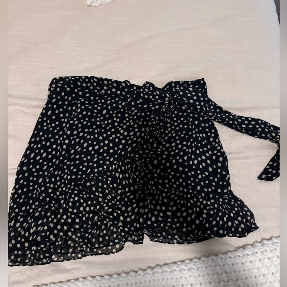 Urban outfitters ruffle polka dot skirt